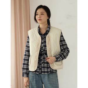 [웬디즈갤러리]덤블 퀼팅 베스트 /뽀글이 데일리 조끼 TVT102