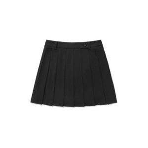 커버낫반바지 CQK CO2403SR70-CH 우먼 플리츠 미니 스커트 Charcoal