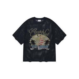 커버낫반팔티 CQK CO2402ST04-NA 메쉬 선셋 보트 티셔츠 네이비