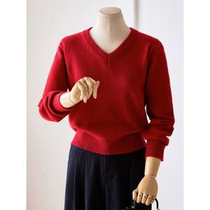 [커스텀에이블]데일리 V넥 시보리 니트_T2510KN142D