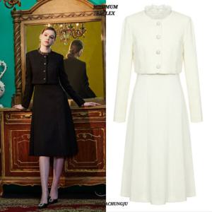 [미니멈]MD 자켓 레이어드 A라인 원피스  MD MXDAWO9160_CJ