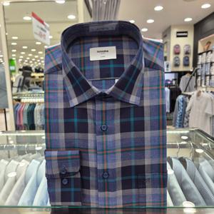 [레노마셔츠]빅체크 일반핏 긴소매ROFSGP945BUE_GN