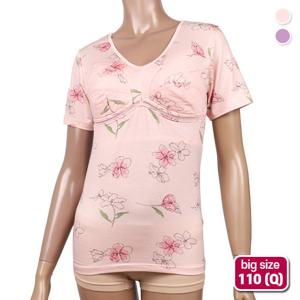 바풀 SB CL 184003Q 부드럽고 얇은 브라 내의 3부 반팔 런닝 (110)