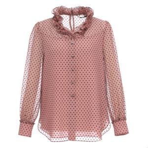 [미니멈]도트 시스루 블라우스 (MXDAWB1180 PK1)_IC