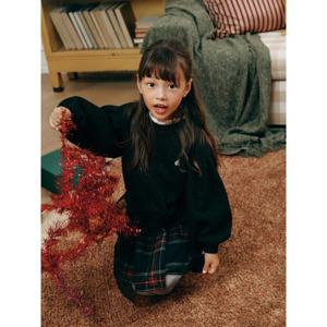 [시즌30%OFF][빈폴키즈] [러블리 빙키 걸즈] 홀리데이 스 믹스 체크 원피스  블랙 (BI5X71G035)