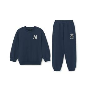 MLB 키즈 스트릿 베이직 아트웍 기모 맨투맨 세트 (7AS2B0956-50NYL)