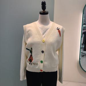 [수스]토끼프린트조끼 S254BVOA58/그레이,아이보리