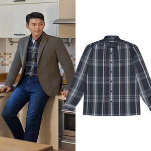 [크로커다일남성]CDAA7WS3404_선염 코듀로이 체크 남방