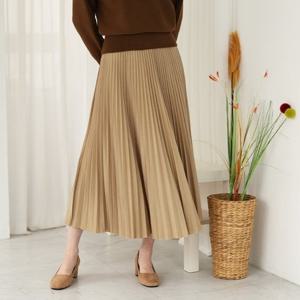 [웬디즈갤러리]티파 펄 플리츠 스커트 /A라인 체형커버 슬림 외출룩 SSK109