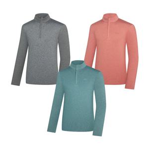 콜핑 남성 스트레치 얇은 기모 등산 긴팔 반집업 티셔츠 2243TK340M