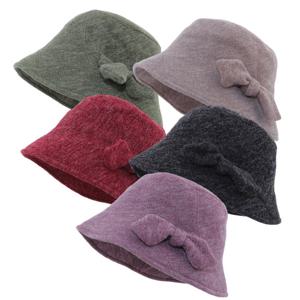 사이즈조절 리본 벙거지 엄마 중년 여성 할머니 겨울 방한 모자 선물/OM-B210