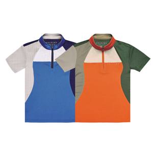 콜핑 남아동 하이쿨 흡습속건 배색 등산 반팔 반집업 티셔츠 1602TK515B