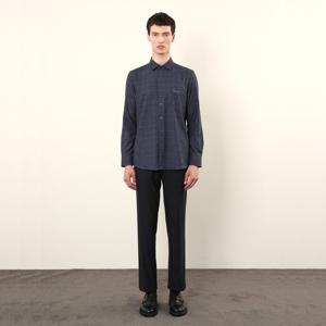 [인디안][광복점]중년 남성 글렌체크 솔리드 라이크 셔츠 MITNL4W912155GL