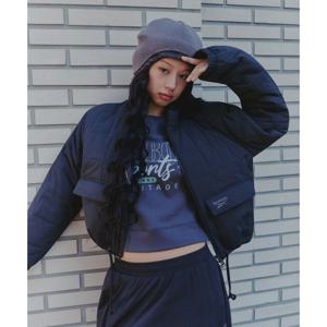 [리복]스퀘어 퀼팅 패딩 자켓 (W) - 블랙 REJU5FP36BK