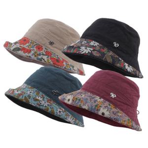 방한 사이즈조절 꽃 접이챙 귀달이 벙거지 엄마 중년 여성 할머니 겨울 모자 선물/OM-B209