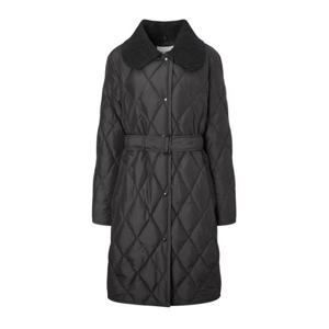 [헤지스]헤지스 여성 블랙 탈착카라 롱패딩점퍼 WSJU4D908BA