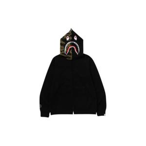 베이프 퍼스트 카모 샤크 풀 집 후드 블랙 0ZXSWMX15009N