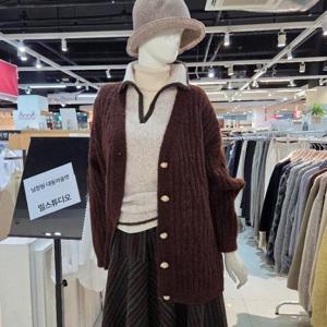 밀스튜디오 DP02 반짝이펄 롱루즈핏가디건 LRBCDS105