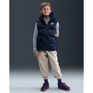 나이키 자카드 후드 베스트 네이비 8-15세 A254VE388P