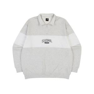 캉골긴팔티 CQK KQFC-RT17580OM 칼리지 하프 집업 스웨트셔츠 1758 오트밀