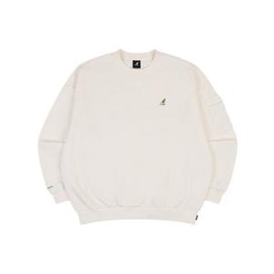 캉골긴팔티 CQK KQFC-RT17550IV KNGL 포켓 스웨트셔츠 1755 아이보리