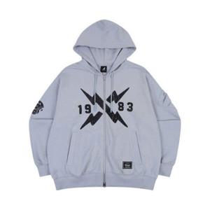 캉골후드집업 CQK KQFC-ZU51340GY CRS 바이커 후디드 집업 5134 그레이