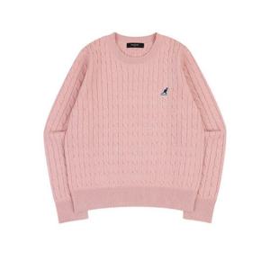 캉골긴팔티 CQK KQFW-KN18900PK 우먼스 클래식 로고 스웨터 1890 핑크