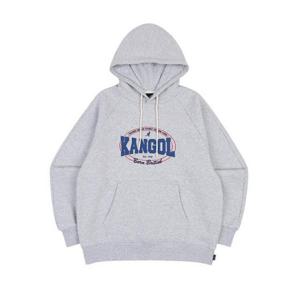 캉골후드티 CQK KQFW-HY51540MY 우먼스 칼리지 바시티 후디 5154 멜란지그레이