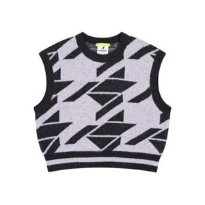 캉골조끼 CQK KPFW-KN90060LA CRS 우먼스 패턴 니트 베스트 9006 라벤더