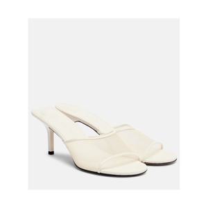 쟈크뮈스 레더 트리밍 캔버스 샌들 P01086770