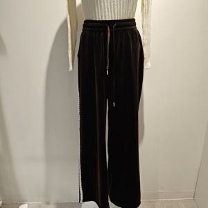 [나인스텝]일자 벨벳 레이스포인트 밴딩팬츠N25NP5401