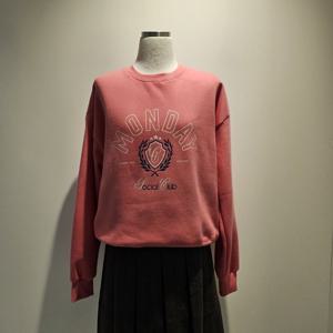 [나인스텝]영문 기모 맨투맨N25NT5401