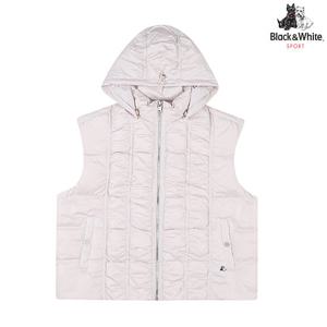 [블랙앤화이트]여성 셔링 오버핏 다운 베스트 1035LBWP_IVORY