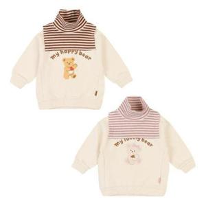 해피랜드 HC09 유아 공용 해피베어 맨투맨 목폴라 HY7533P5