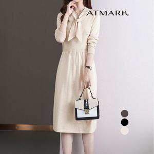 ATMARK 솔리드타이넥미디원피스_AA59OP001G