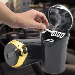 카템 태양열 LED 차량용 재떨이