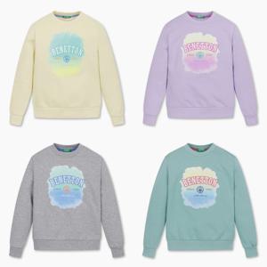 [베네통키즈]프린팅 포인트 맨투맨(4컬러)QAMT09461