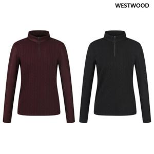 [웨스트우드] 여성 트위스트 누비지 집업 티셔츠 (2컬러) WP4WCTS326