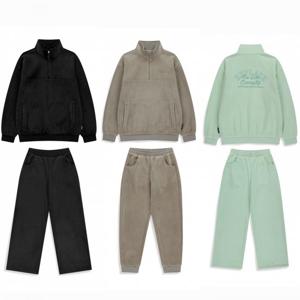 내셔널지오그래픽키즈  (K254UFJ210) 코듀로이 반집업 트레이닝 세트