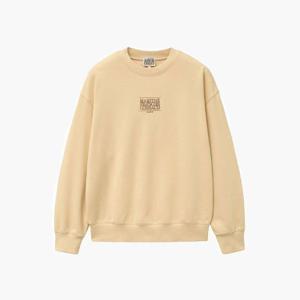 마리떼프랑소와긴팔티 TQK MFG44FSW118BTR NEW CLASSIC LOGO SWEATSHIRT butter