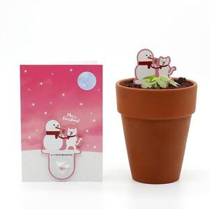 아트박스/이룸 크리스마스 눈사람 씨앗카드