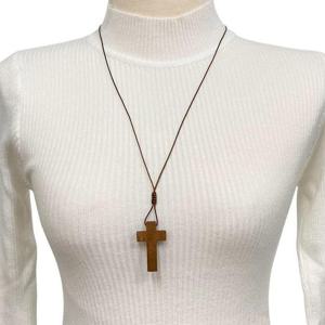 나무 십자가 펜던트 목걸이 LM-1004478