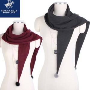 폴로클럽_밍크폼폼 레이온삼각롱머플러(N5W107)