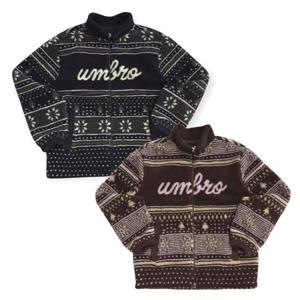 [엄브로] 2025 UQ323CFJ92/패턴 플리스 스탠넥 자켓/BRW0(브라운),DVY0(네이비)