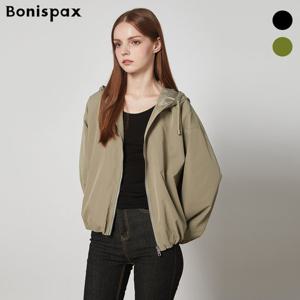 [보니스팍스(여성의류)]셔링 빅 후드 점퍼 (XO9JP012M0)