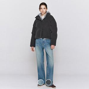 [지오다노]여자 기모 와이드핏 청바지 415943