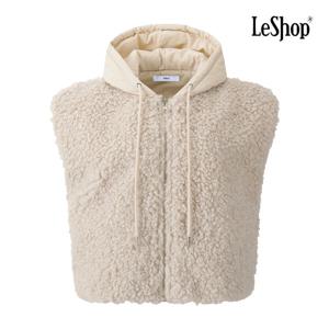 르샵  뽀글이 리버시블 후드 패딩 베스트 (BPAVT023A)