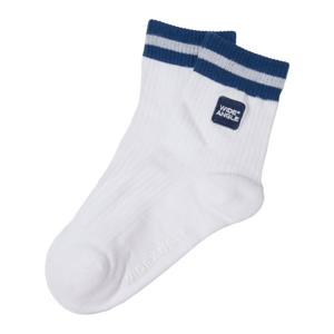 [와이드앵글]여성 CO 컬러 블록 미들 삭스 Off White(WWU25S02W3)