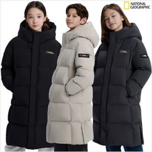 내셔널지오그래픽키즈 카이만 롱 구스 다운 점퍼 K254UDW340