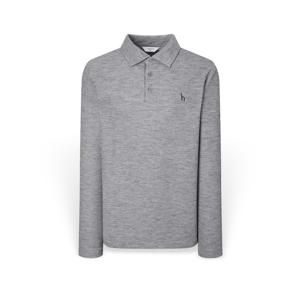 [헤지스] 남성 멜란지 솔리드 카라 긴팔티셔츠 HZTS5D432G2